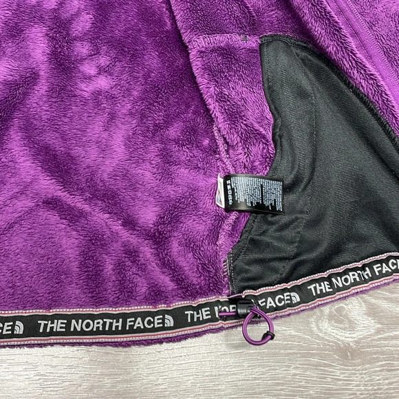 The North Face Oso Furry Fleece Hoodie Full Zip Berry Lacquer S - Picture 15 of 16